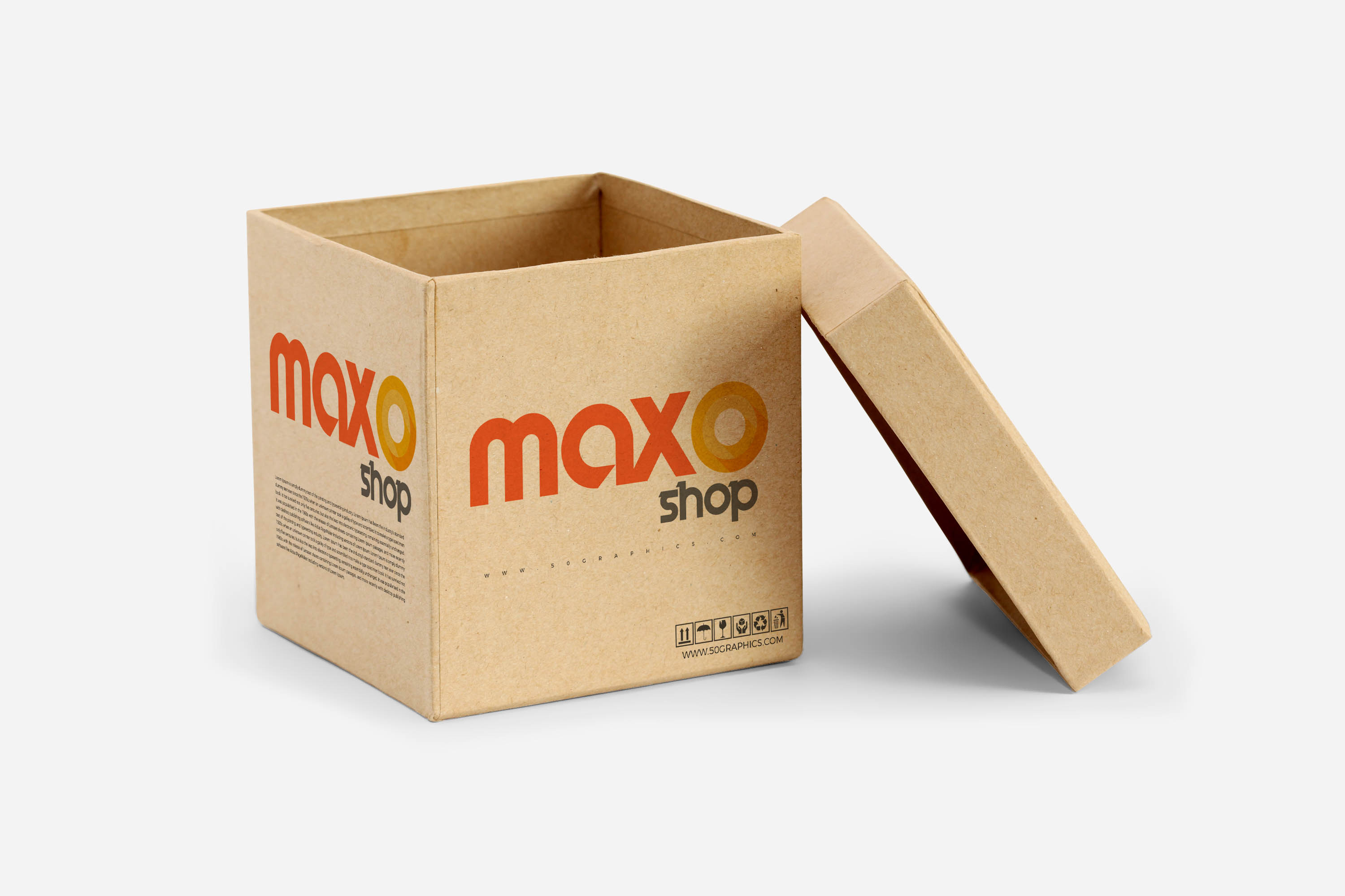 Product packaging mockup demonstrating brand identity application on retail box design